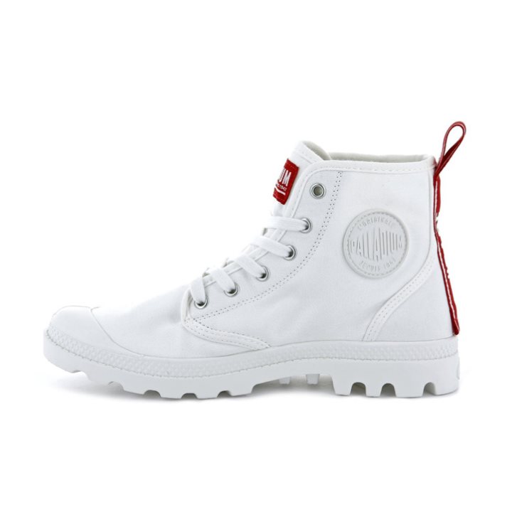 Palladium Pampa Hi Dare Women's Boots White | UK E956-GEW